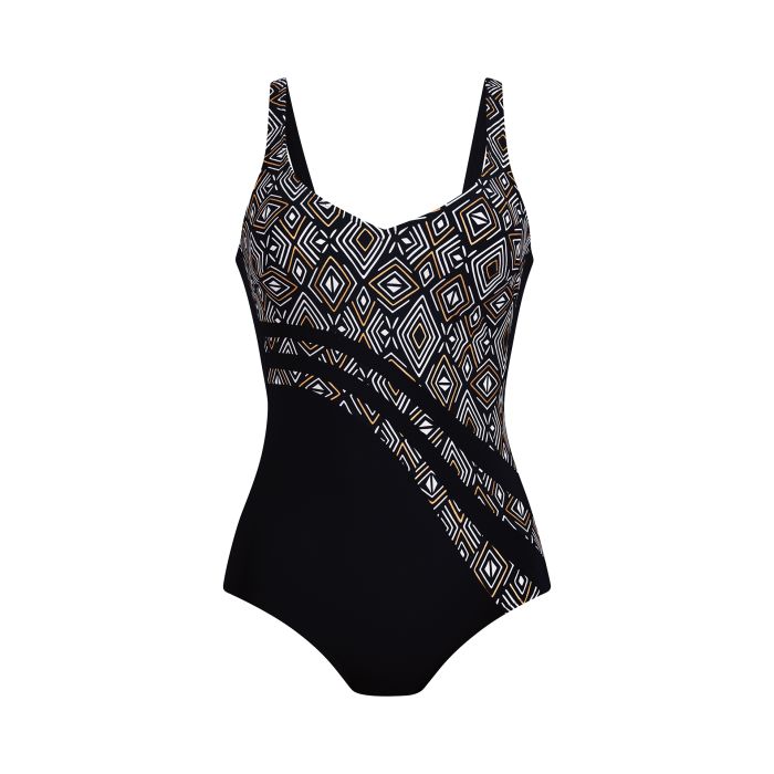 Maillot amincissant ANITA "Luella" 7317 - Noir/Or 420