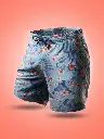 Short de bain long homme LOIC HENRY "Beachwear" KBY510U - Blue Whalvis 