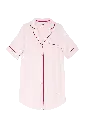 Chemise de nuit dame boutonné 100% coton ARUELLE "Maren" S26-AR-AMORI-N - Rose
