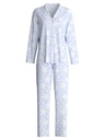 Pyjama long dame CALIDA "Cosy Nights" 43030 - Harmony Blue 470