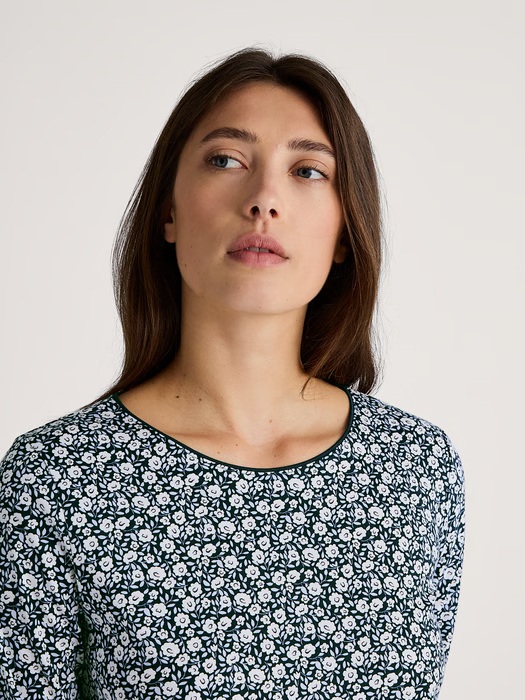 Chemise de nuit dame 100% coton CALIDA "Favourites Sleep" 32457 - Peacoat Blue 488