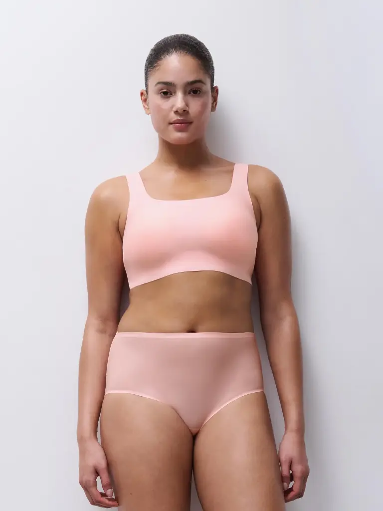 Culotte taille haute invisible TU CHANTELLE "SoftStretch" C26470 - Fluor Pink 094