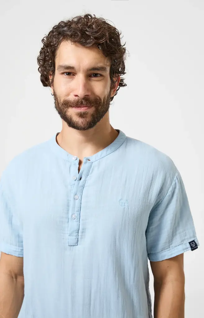 Pyjama short homme ARTHUR CAG - Bleu Ciel GAZEE26