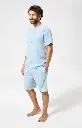 Pyjama short homme ARTHUR CAG - Bleu Ciel GAZEE26