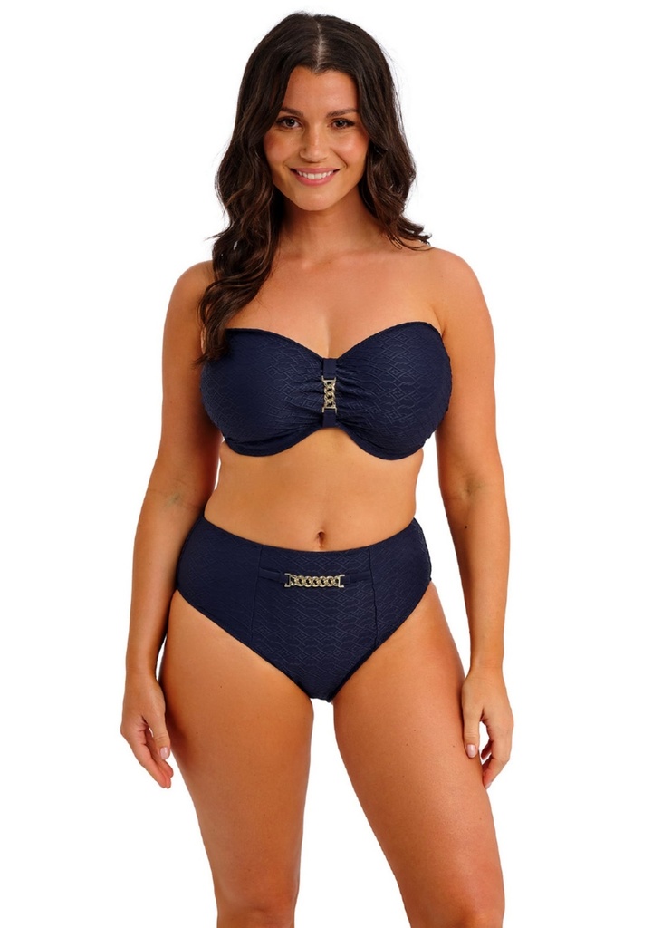 Bas de Bikini culotte taille haute FANTASIE "Azores" FS506678 - Midnight MIH