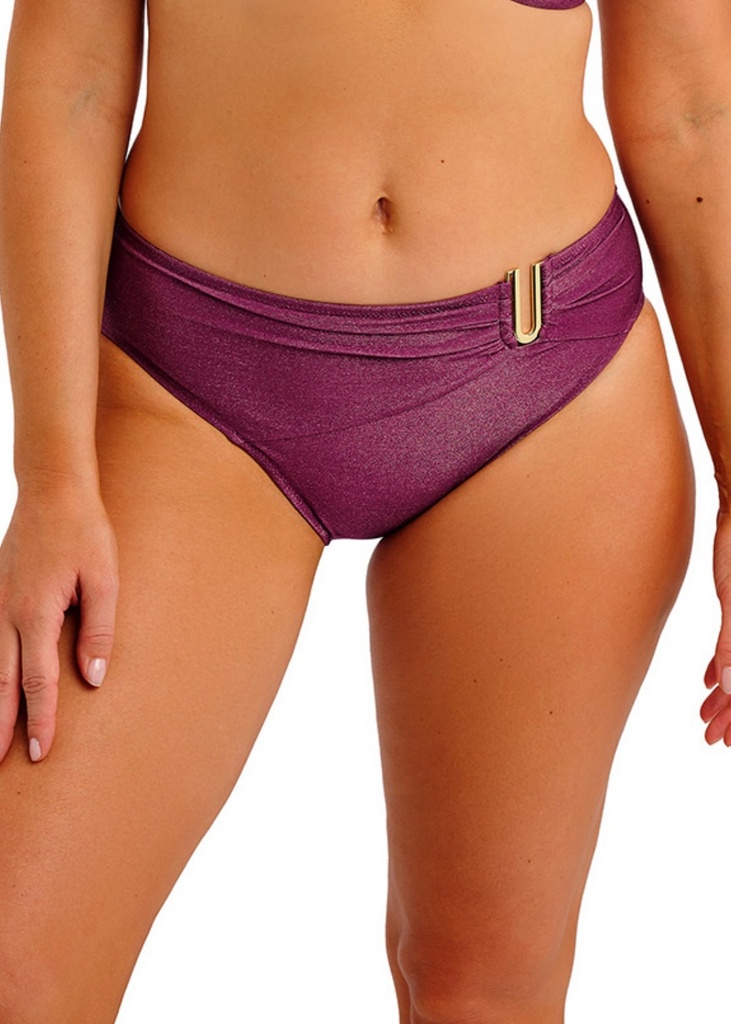 Bas de Bikini culotte taille haute FANTASIE "Paros Coast" FS506187 - Berry Shimmer BER