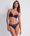 Soutien-gorge coque plongeante AUBADE "Iconic Calypso" 6FN08 - Deep Blue DEBL
