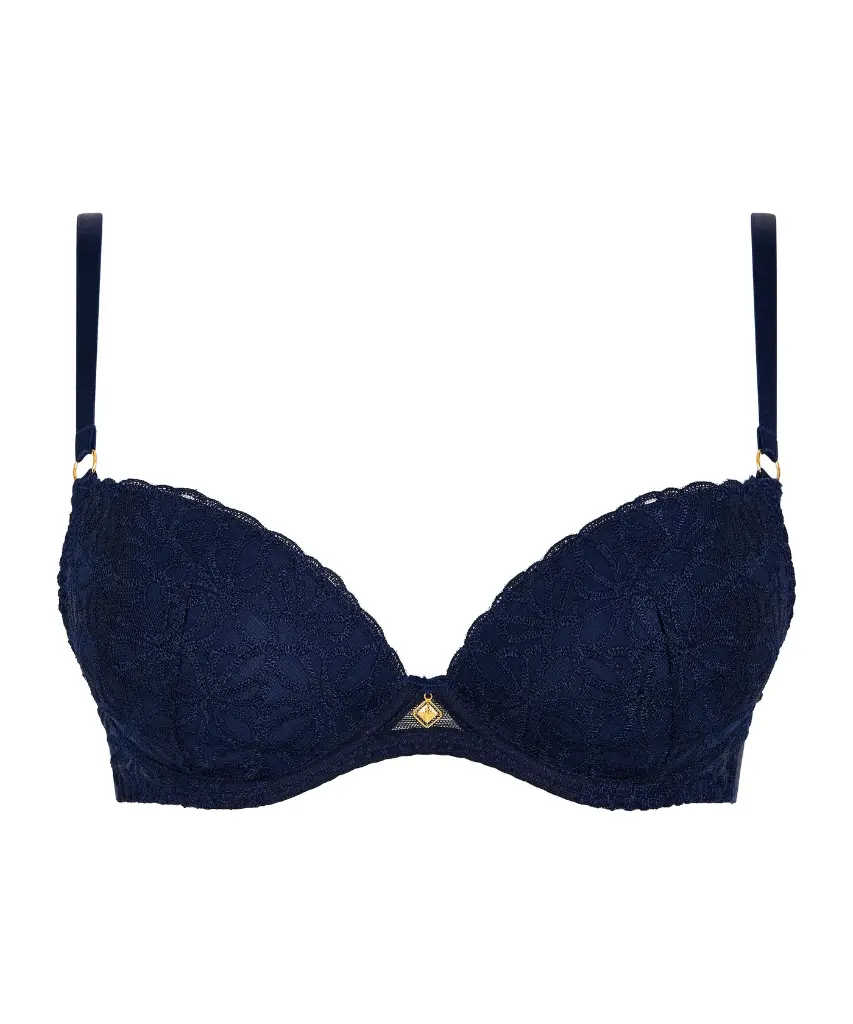 Soutien-gorge coque plongeante AUBADE "Iconic Calypso" 6FN08 - Deep Blue DEBL