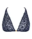 Soutien-gorge sans armatures triangle AUBADE                     "Secret Memories" 6F10 - Deep Blue DEBL 