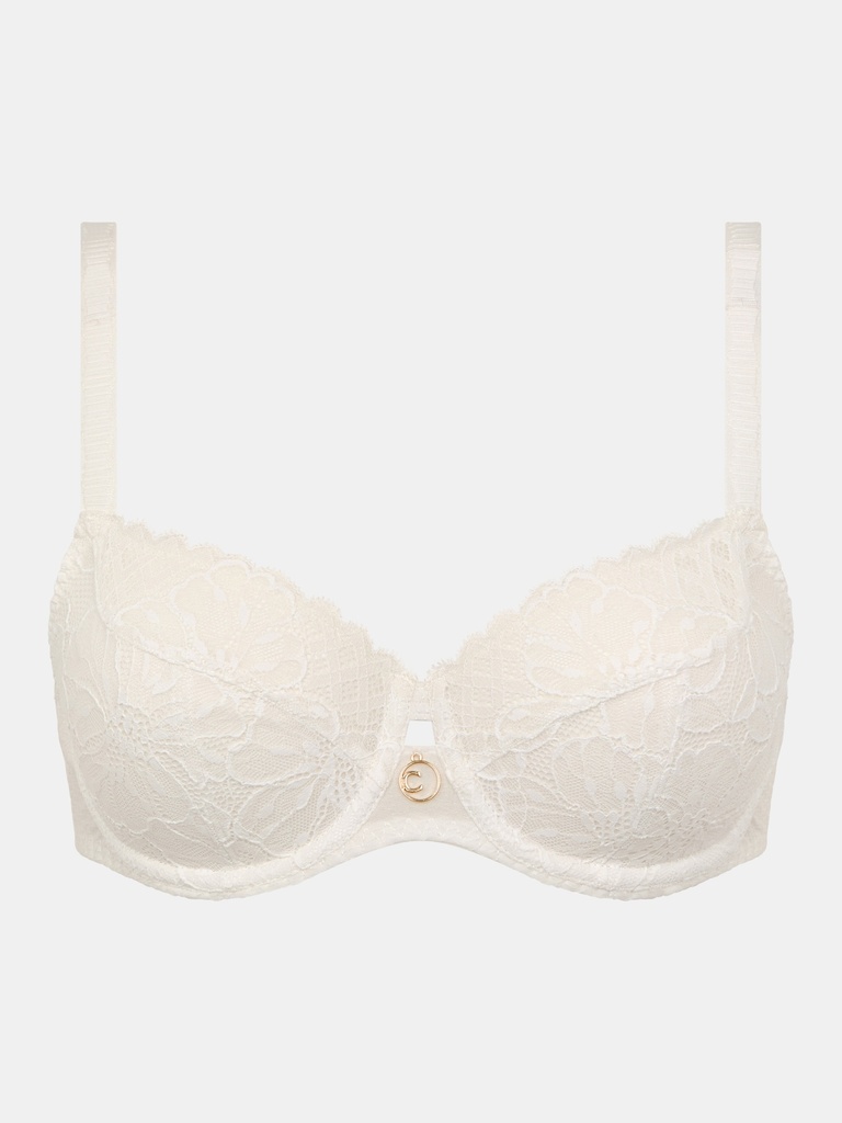 Soutien-gorge armaturé enveloppant CHANTELLE "Sublime" C19WMU - Milk 0LW