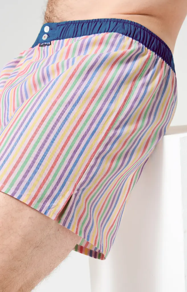 Caleçon américain homme avec maintien 100% coton ARTHUR "Le Club" CSP -  Multicolore 1215E26 