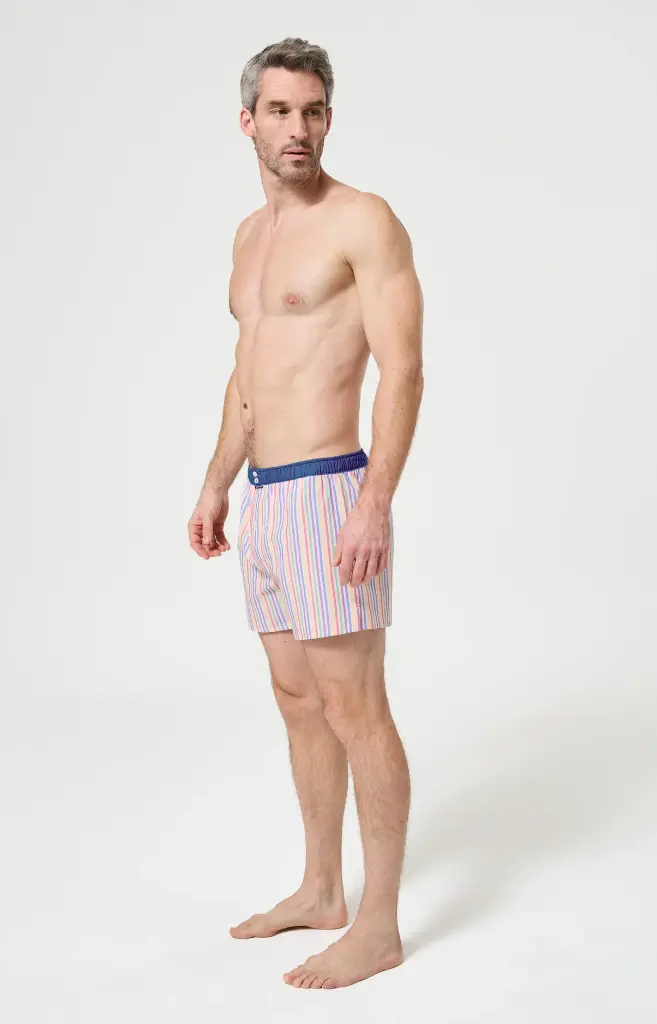 Caleçon américain homme avec maintien 100% coton ARTHUR "Le Club" CSP -  Multicolore 1215E26 