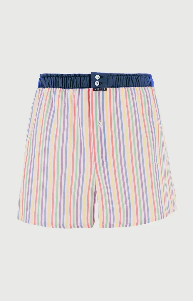 Caleçon américain homme avec maintien 100% coton ARTHUR "Le Club" CSP -  Multicolore 1215E26 