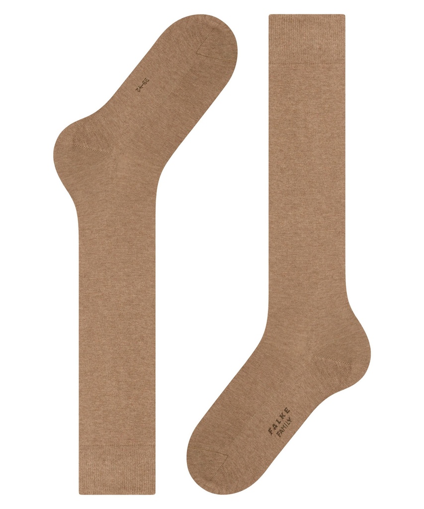 Chaussettes 3/4 Homme Coton FALKE "Family We Care" 15657 - Nutmeg Mel 5410