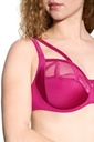 Soutien-gorge armatures en 3 parties emboitant LOUISA BRACQ "Série" 471-01 - Fuschia 471