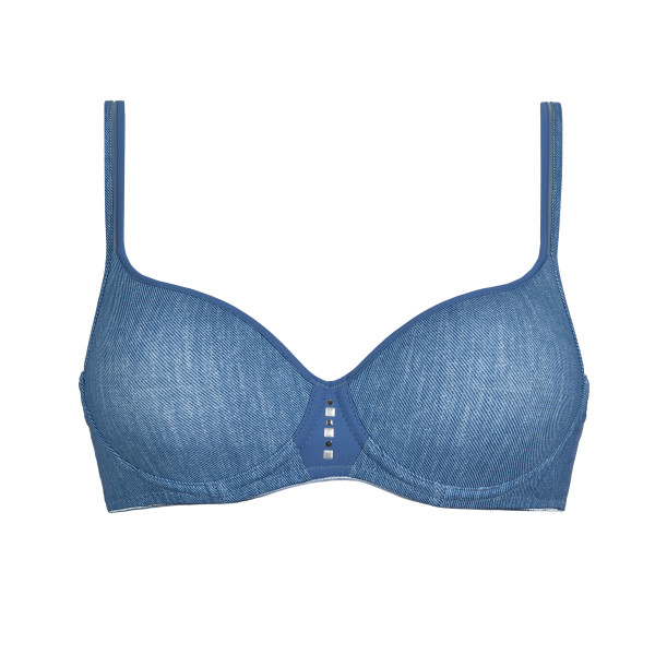 Soutien-gorge à coques DACAPO "Collage" 355802 - Jeans