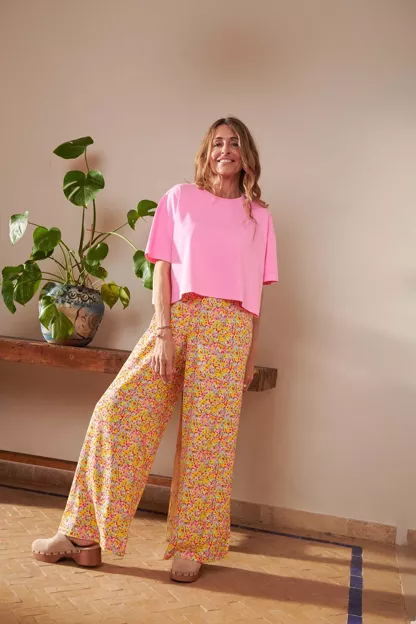 Pantalon Fluide WE ARE JOLIES "Confettis Campagne"