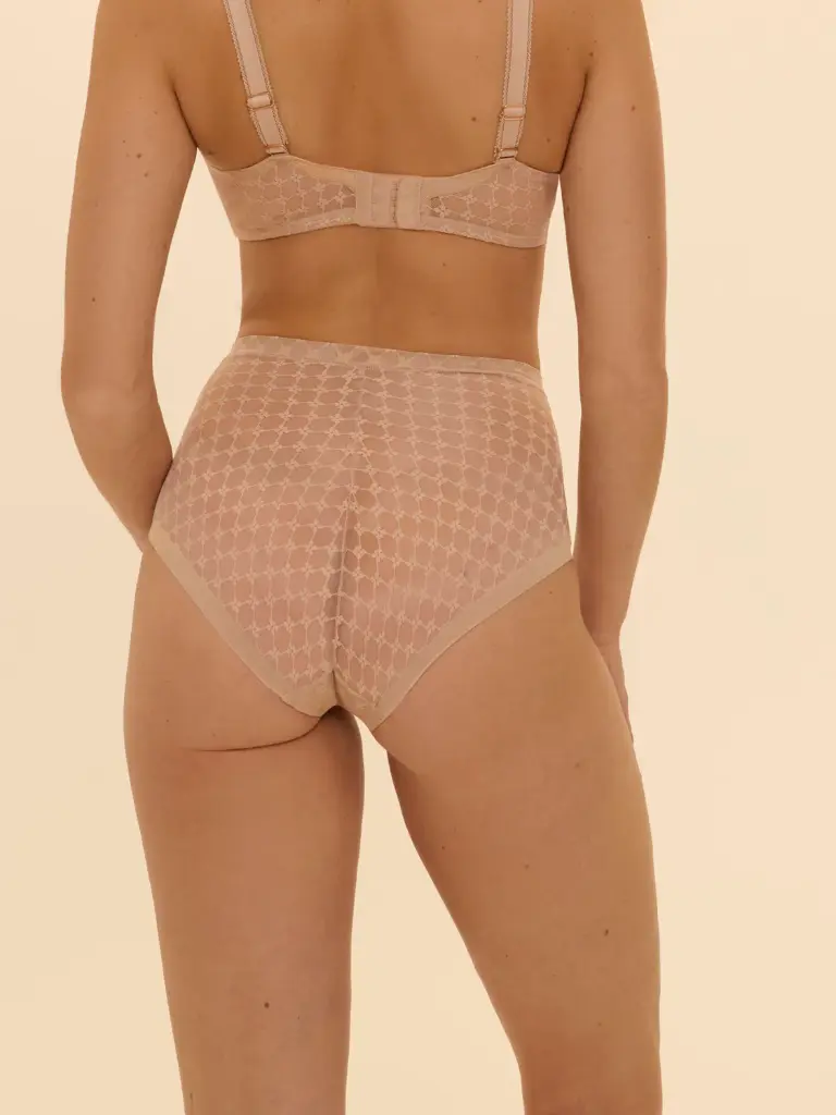 Culotte taille haute gainette SIMONE PERELE "Plume" 1G4610 - Peau Rosée 739 