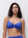 Haut de Bikini armaturé CHANTELLE "Icon" C16VM0 - Bleu Grec C82