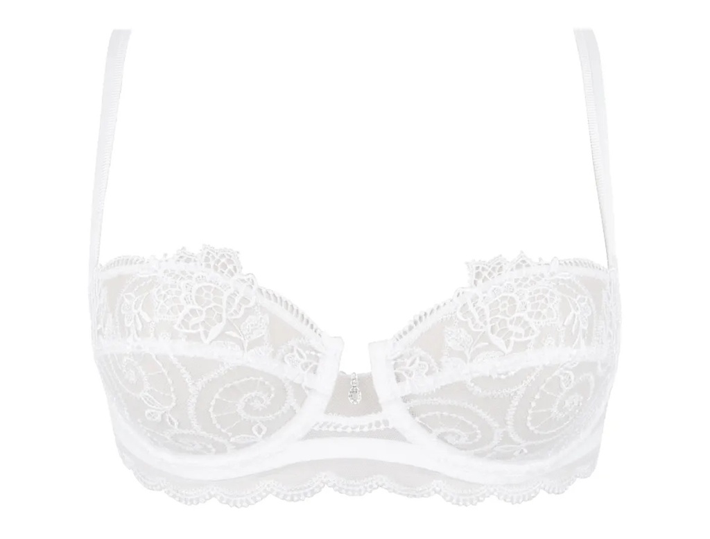 Soutien-gorge corbeille LISE CHARMEL "Crystal Poésie" ACH3034 - Blanc 0001