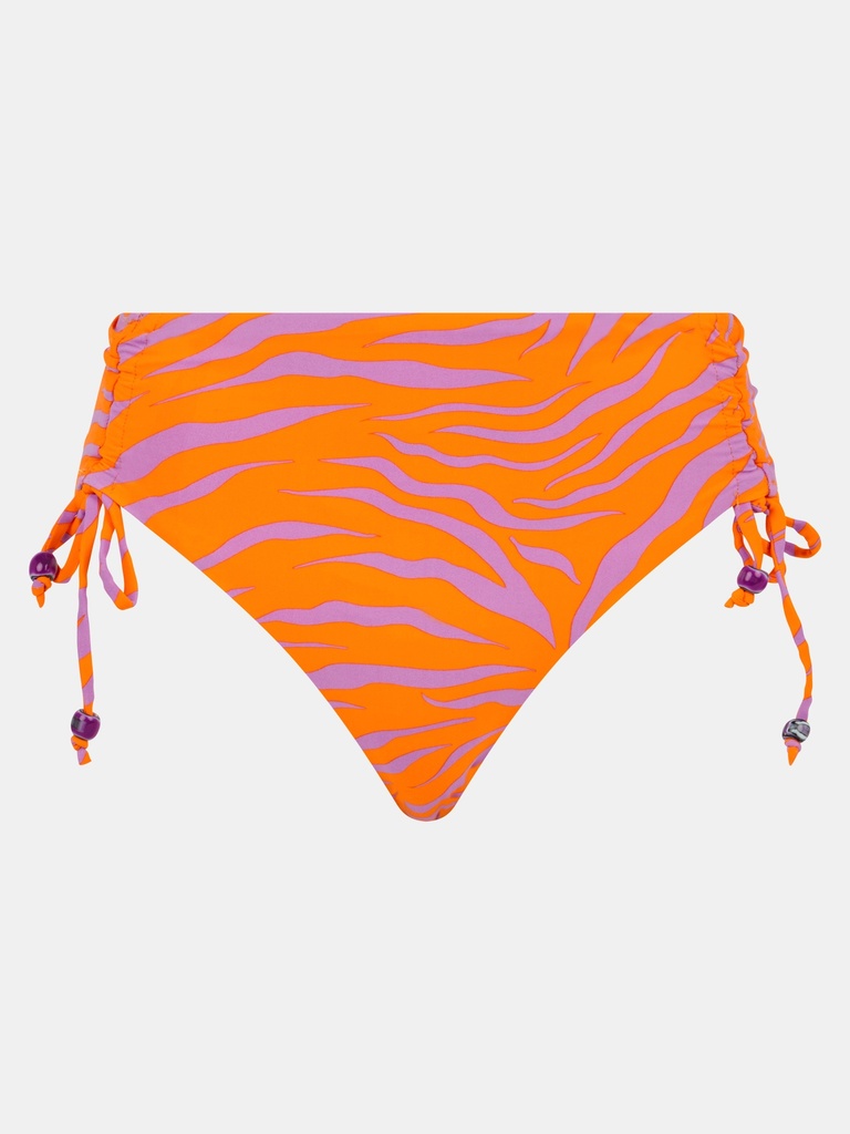 Bas de Bikini culotte taille haute rabatable CHANTELLE "Easy Pop" C22JC5 - Bold Zebra A15