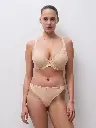 Soutien-gorge à coques CHANTELLE "Romance" C19XNA - Beige Doré 01N