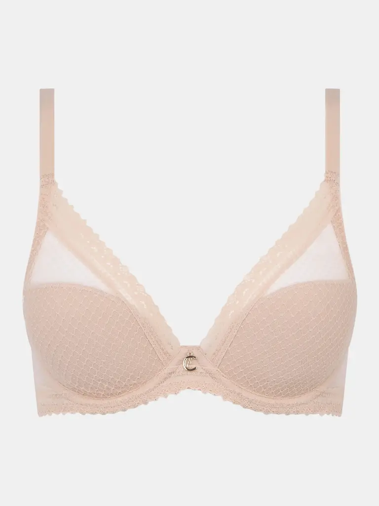 Soutien-gorge à coques CHANTELLE "Romance" C19XNA - Beige Doré 01N