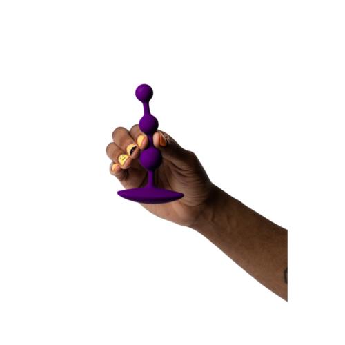 Perles anales en silicone ROMP "Amp" - Violet 