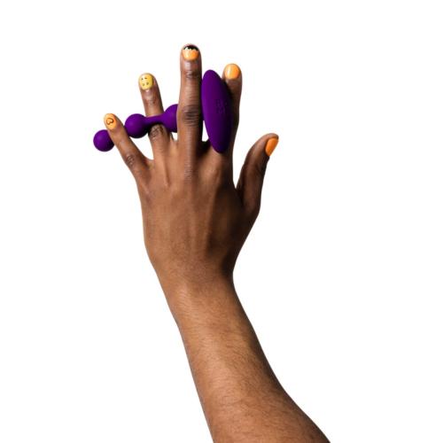 Perles anales en silicone ROMP "Amp" - Violet 