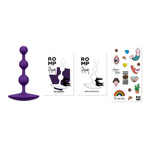 Perles anales en silicone ROMP "Amp" - Violet 