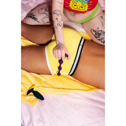 Perles anales en silicone ROMP "Amp" - Violet 