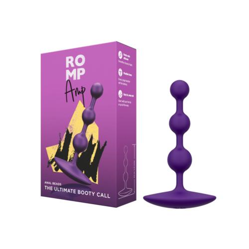 Perles anales en silicone ROMP "Amp" - Violet 