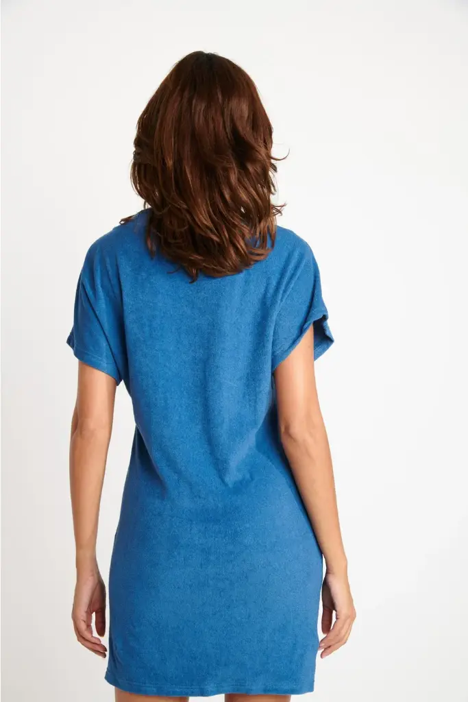 Robe de plage BANANA MOON "Lila Seasponge" - Cobalt LLD46