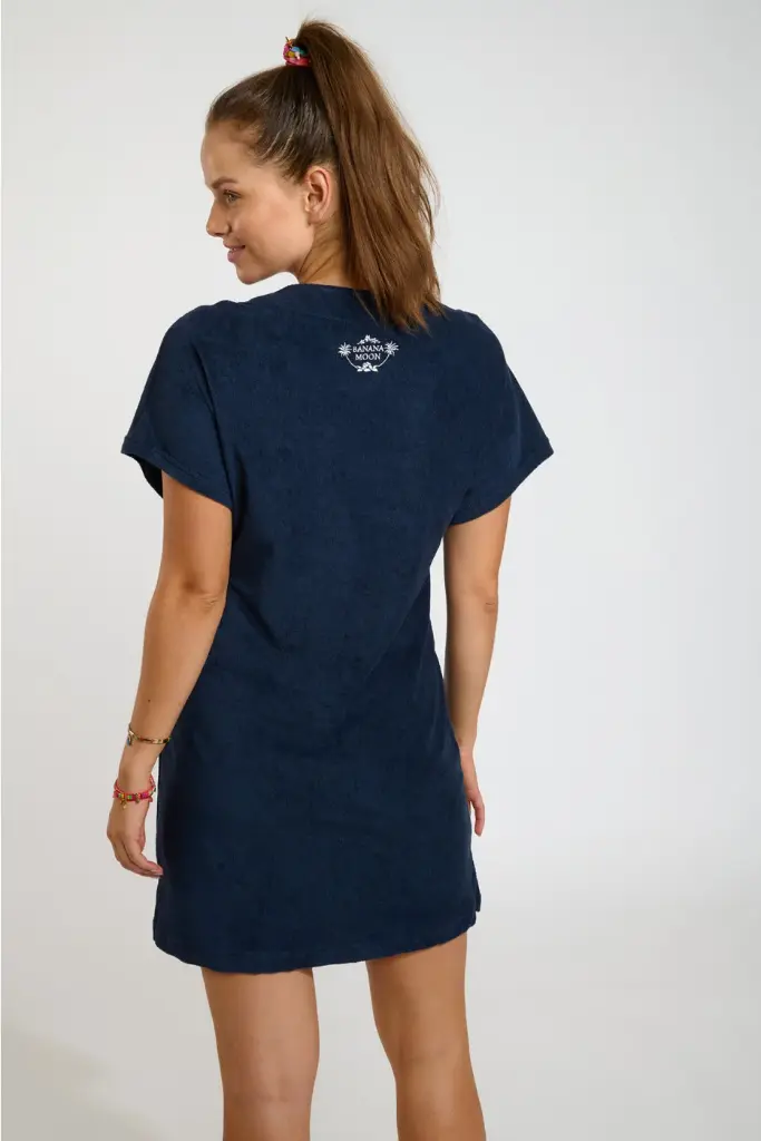 Robe de plage BANANA MOON "Lila Seasponge" - Marine LLC06