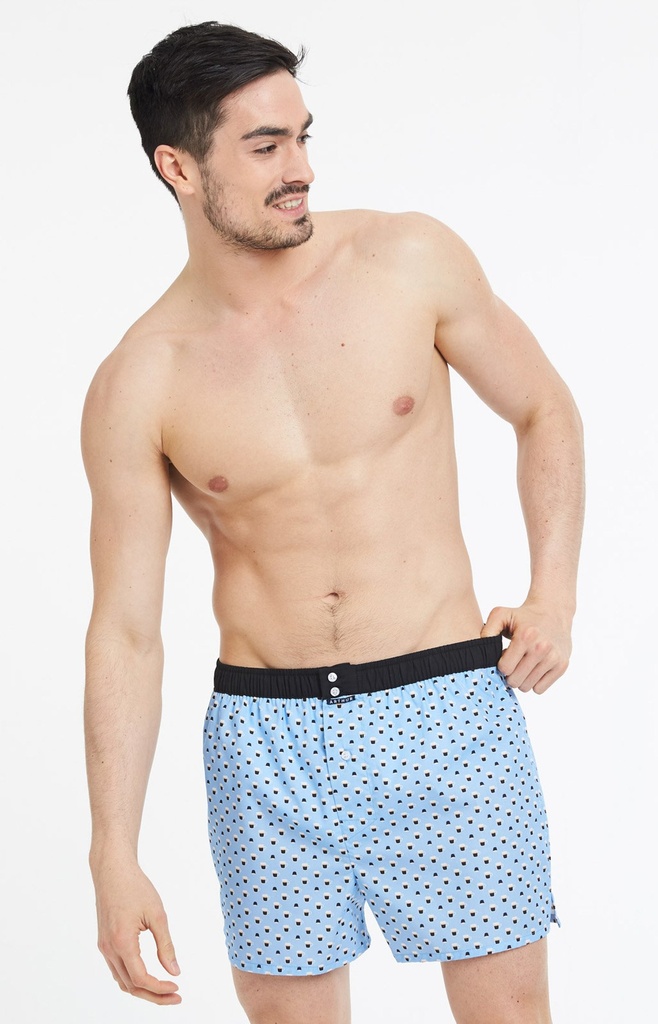Caleçon américain homme avec maintien intérieur 100% coton bio ARTHUR "Le Club" CSP - G 794