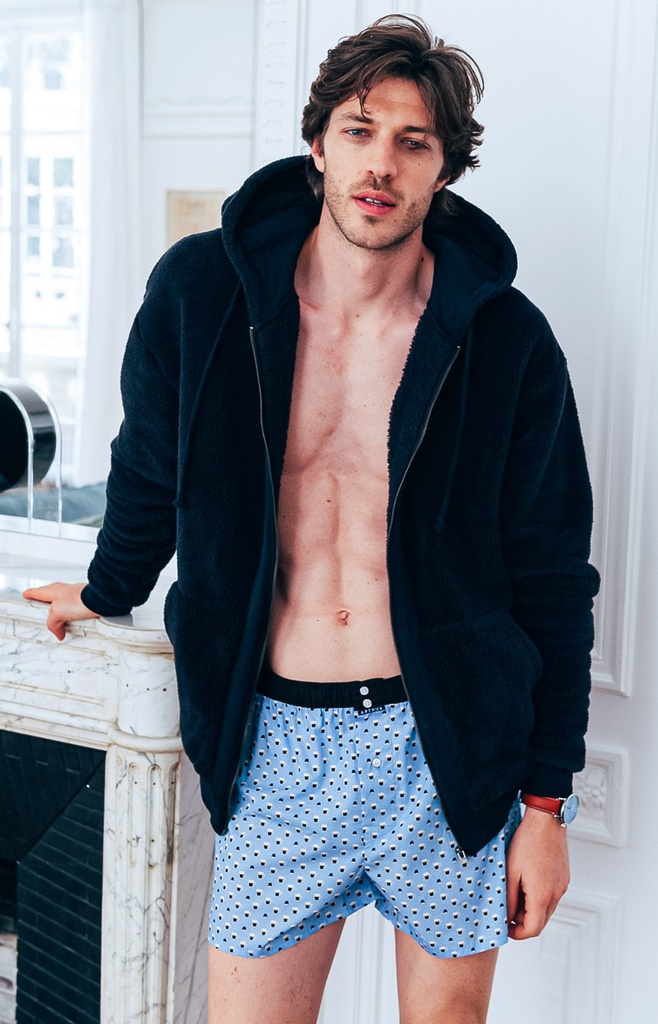 Caleçon américain homme avec maintien intérieur 100% coton bio ARTHUR "Le Club" CSP - G 794
