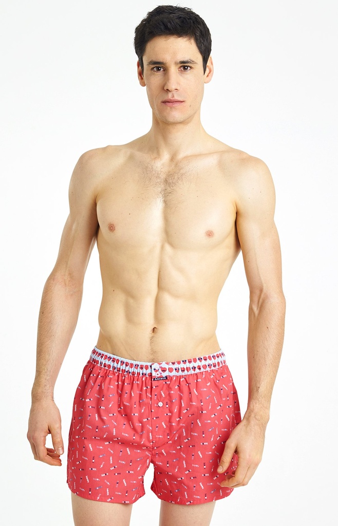 Caleçon américain homme avec maintien intérieur 100% coton bio ARTHUR "Le Club" CSP - RB 837