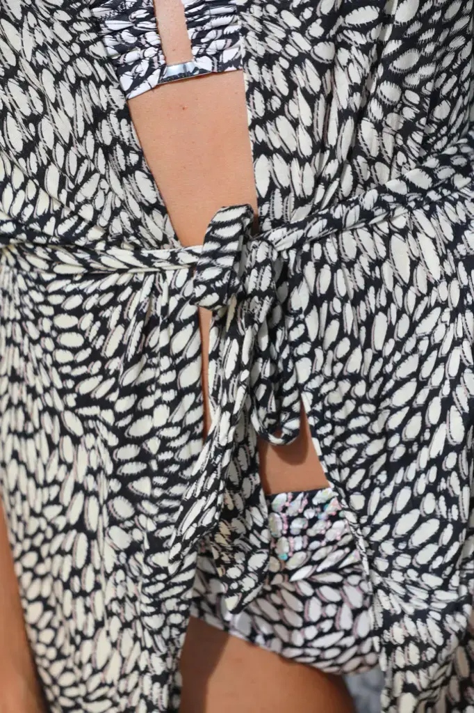 Kaftan longue SORAYA "Iris" - Ecaille