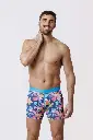 Boxer homme avec maintien intérieur LOIC HENRY "Identity" KBI126X - Fleuri 