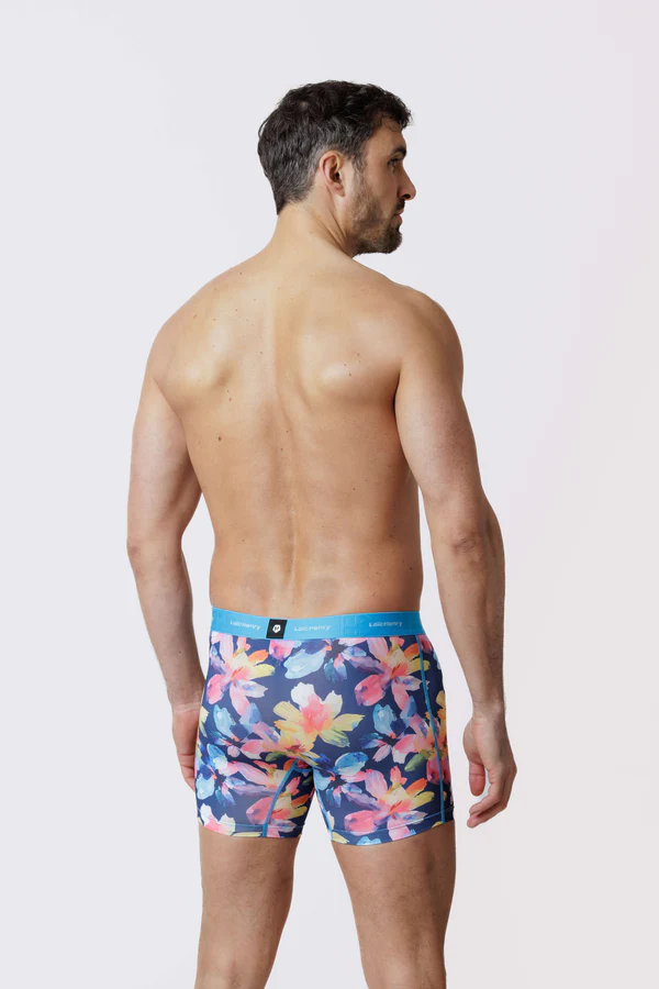 Boxer homme avec maintien intérieur LOIC HENRY "Identity" KBI126X - Fleuri 