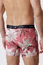 Boxer homme coton/tencel avec maintien intérieur LOIC HENRY "Graphic" KBB300M - Red Lys