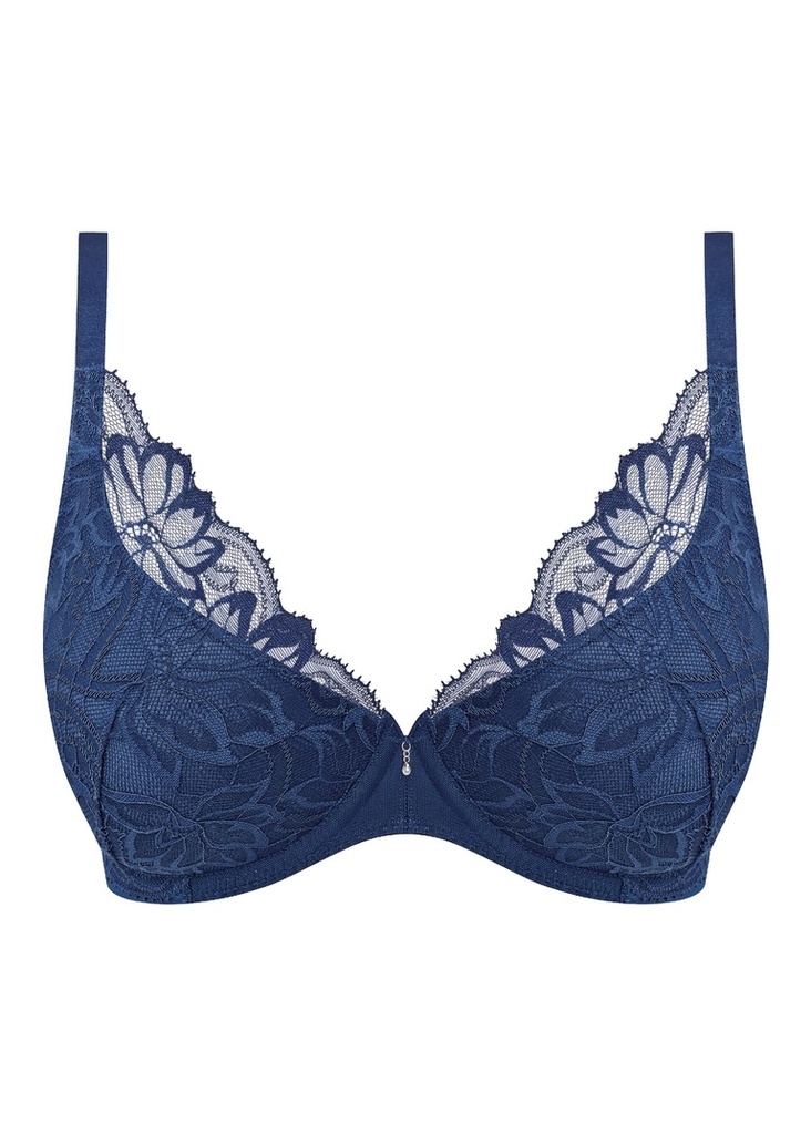 Soutien-gorge armature push-up WACOAL "Abellia" WE601702 - Navy Peony