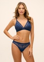 Soutien-gorge brassière sans armature WACOAL "Abellia" WE601703 - Navy Poney NOY