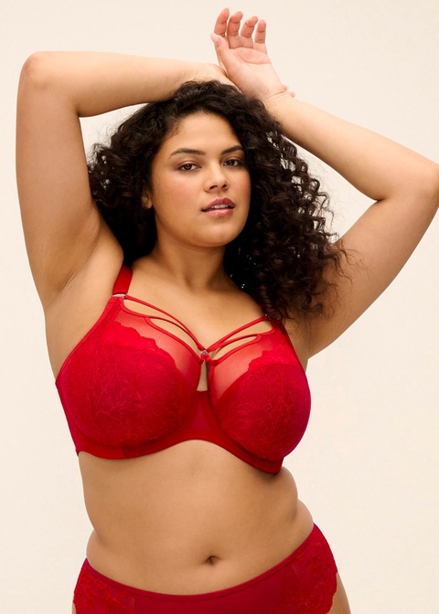 Soutien-gorge armature spécial poches profondes ELOMI "Brianna" EL8080 - Haute Red HAD