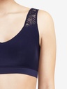 Brassière à coques & dentelle stretch invisible CHANTELLE "Soft Stretch" C11G10 - Sapphire OK4