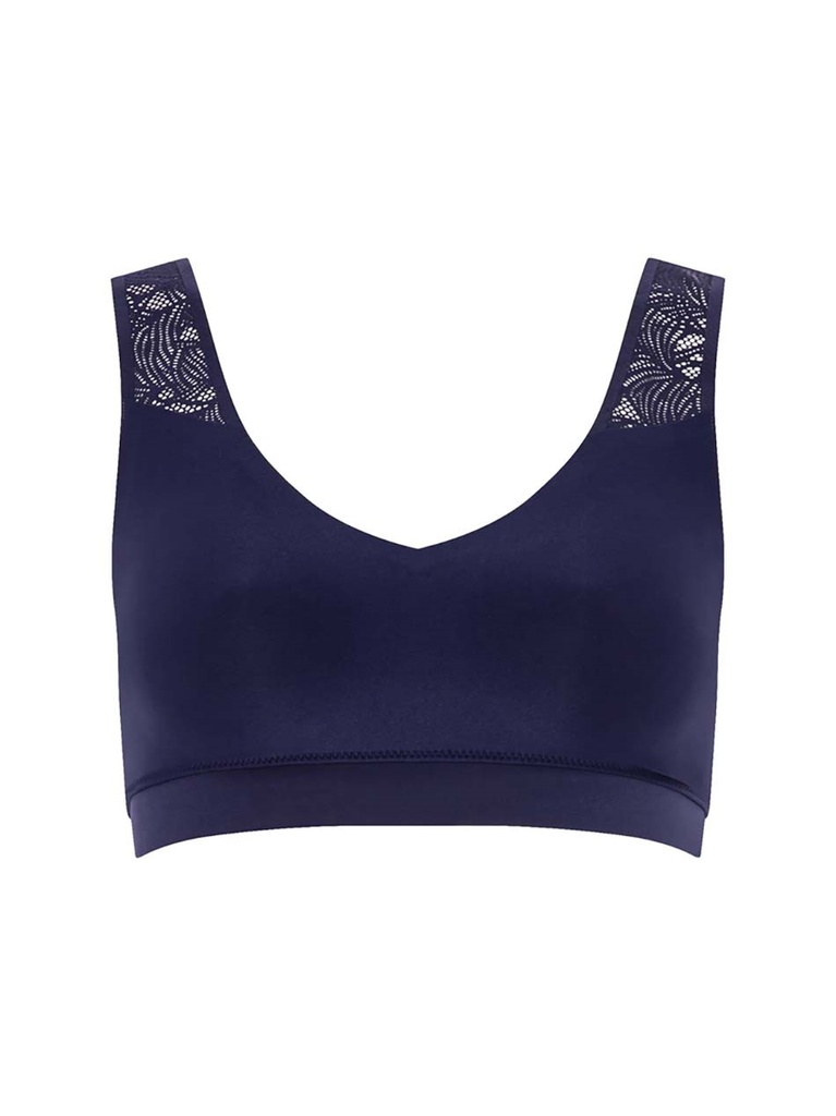 Brassière à coques & dentelle stretch invisible CHANTELLE "Soft Stretch" C11G10 - Sapphire OK4