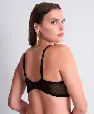Soutien-gorge avec armatures triangle AUBADE "Cosmic Romance" 6DF12 -  Black Stripes BLAS