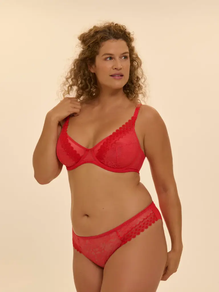 Soutien-gorge avec armatures foulard SIMONE PERELE "Radieuse" 1H1306 - Flamingo 243