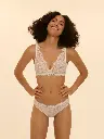 Soutien-gorge triangle sans armatures SIMONE PERELE "Karma" 12V250 - Naturel 030