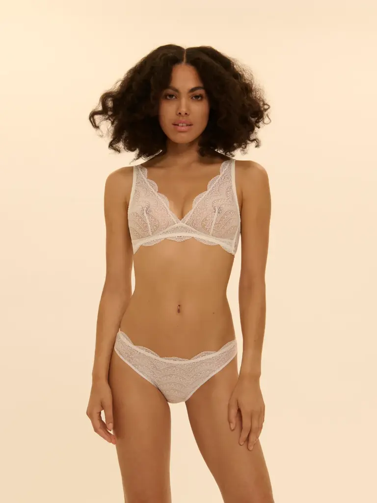 Soutien-gorge triangle sans armatures SIMONE PERELE "Karma" 12V250 - Naturel 030